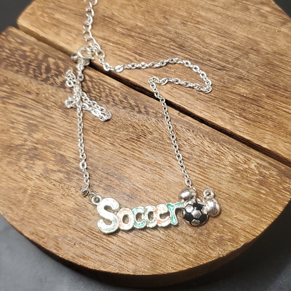 N3436 cute soccer necklace sports lovers‎